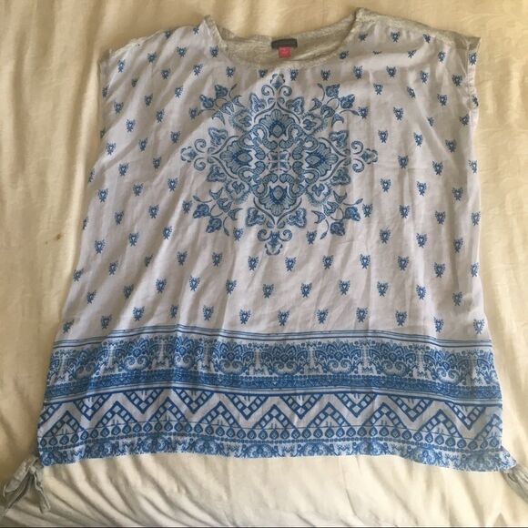 Vince Camuto Side Tie Shirt - Picture 2 of 3